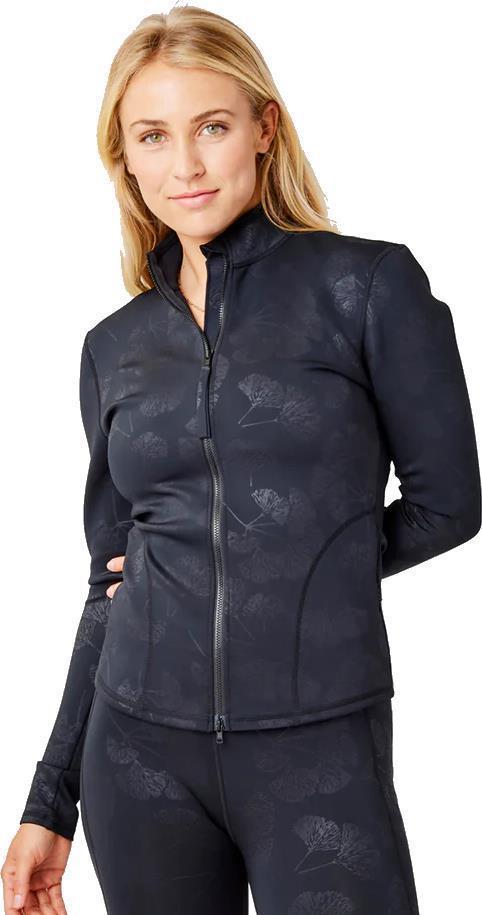 Stella Zip Up Jacket - Womens - Ginkgo Embossed 1
