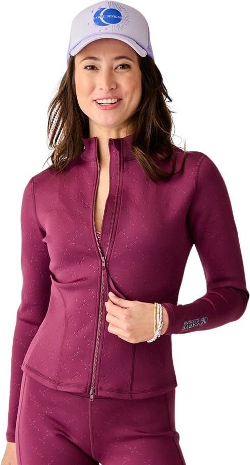 Stella Zip Up Jacket - Womens - disco embossed 1