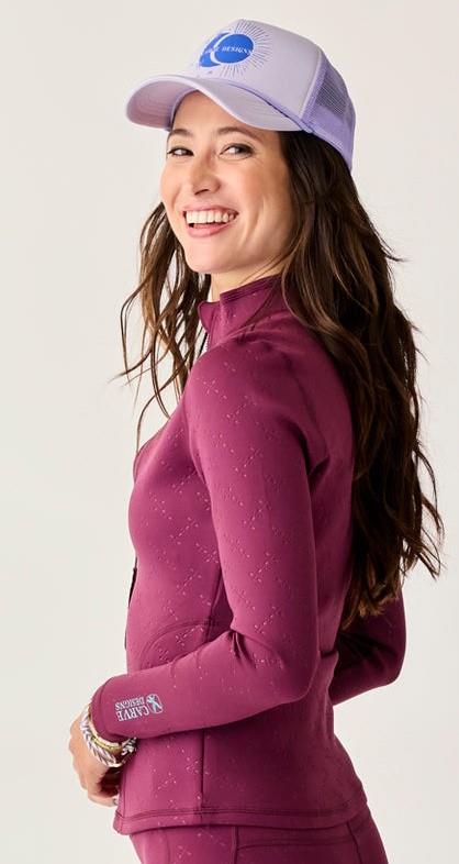 Stella Zip Up Jacket - Womens - disco embossed 1