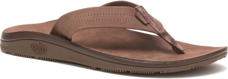 Classic Leather Flip - Womens - dark brown 1