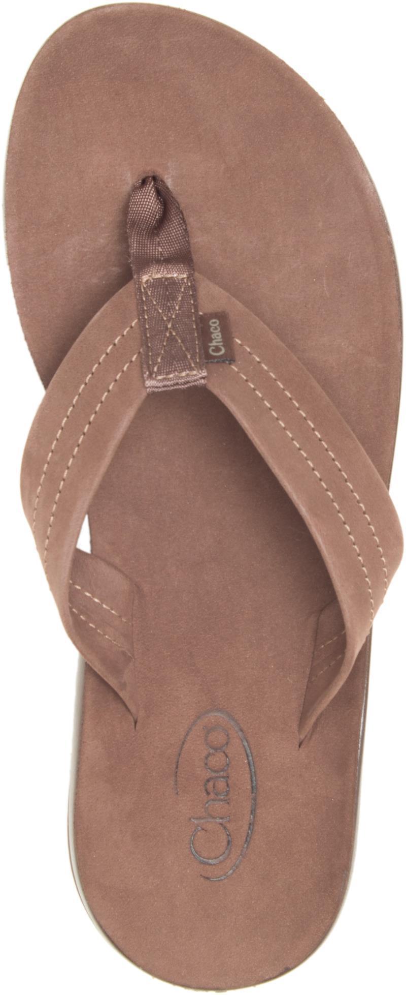 Classic Leather Flip - Womens - dark brown 1