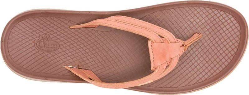 Lowdown Leather Flip - Womens - burnt chestnut 1