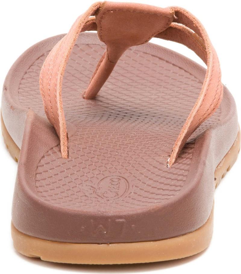 Lowdown Leather Flip - Womens - burnt chestnut 1