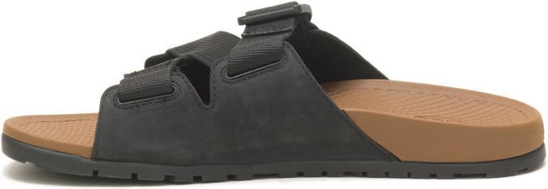 Lowdown Leather Slide - Womens - Black 3