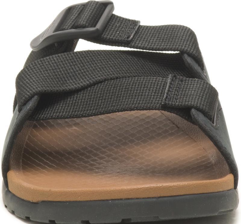 Lowdown Leather Slide - Womens - Black 4