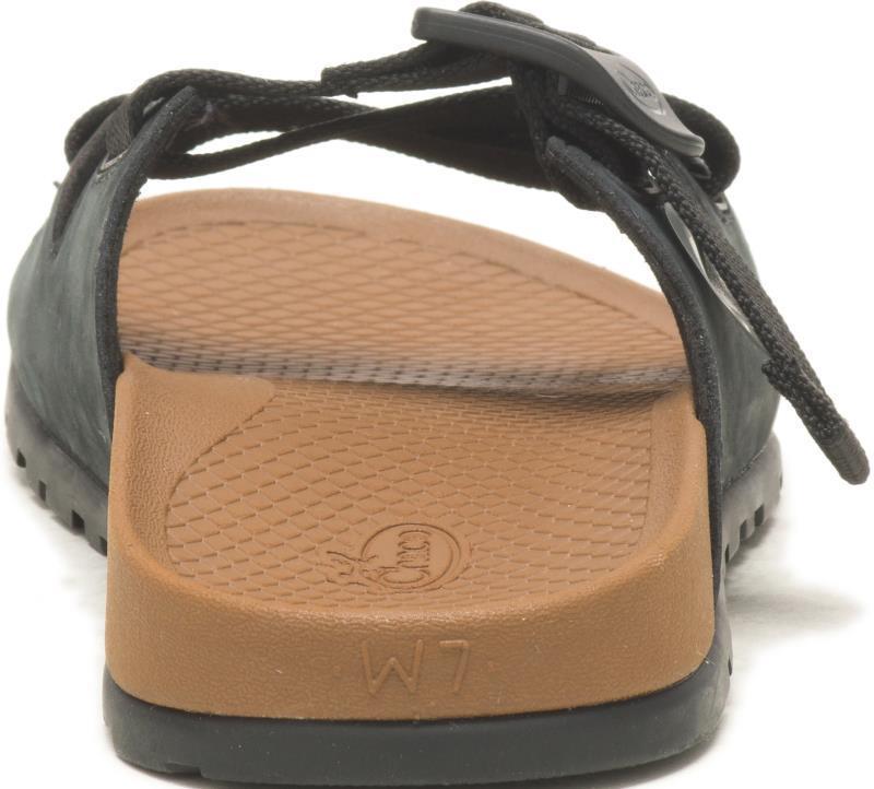 Lowdown Leather Slide - Womens - Black 5