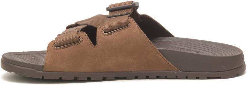 Lowdown Leather Slide - Womens - Otter 3
