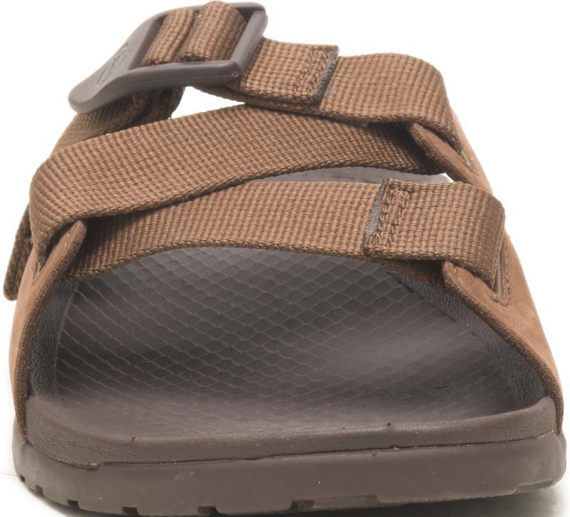Lowdown Leather Slide - Womens - Otter 4