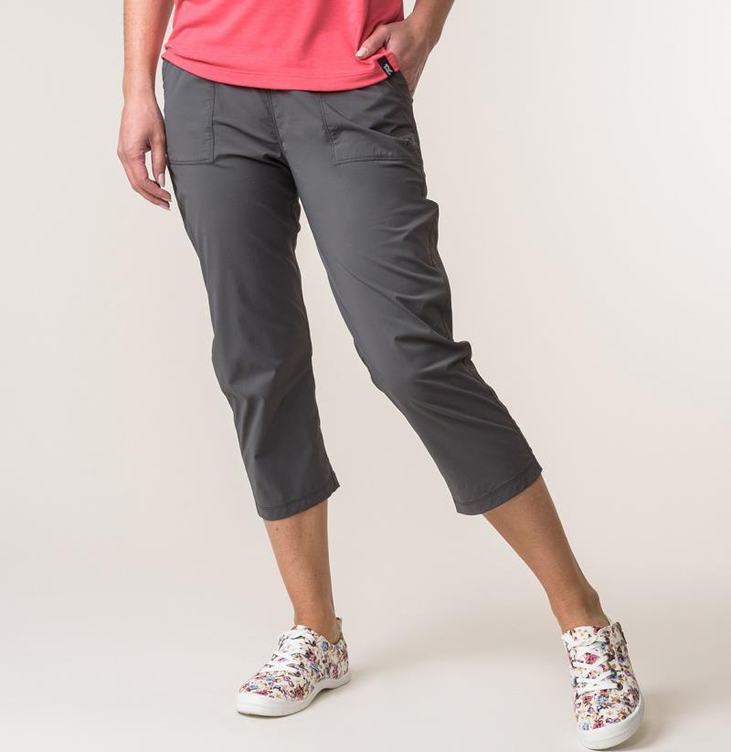 Allyson Capri Pants - Womens - Charcoal 2
