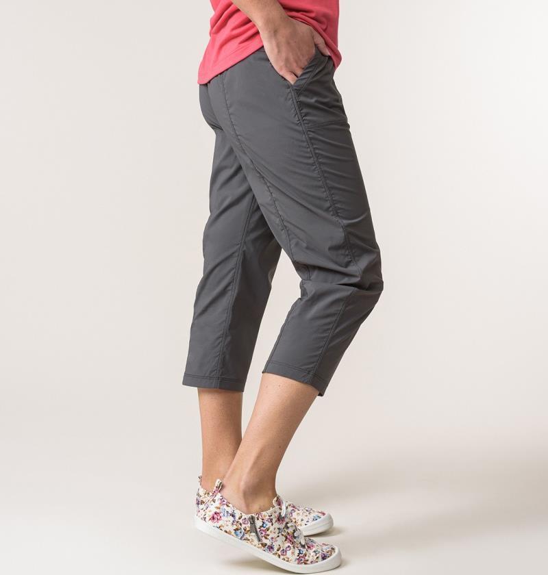 Allyson Capri Pants - Womens - Charcoal 3