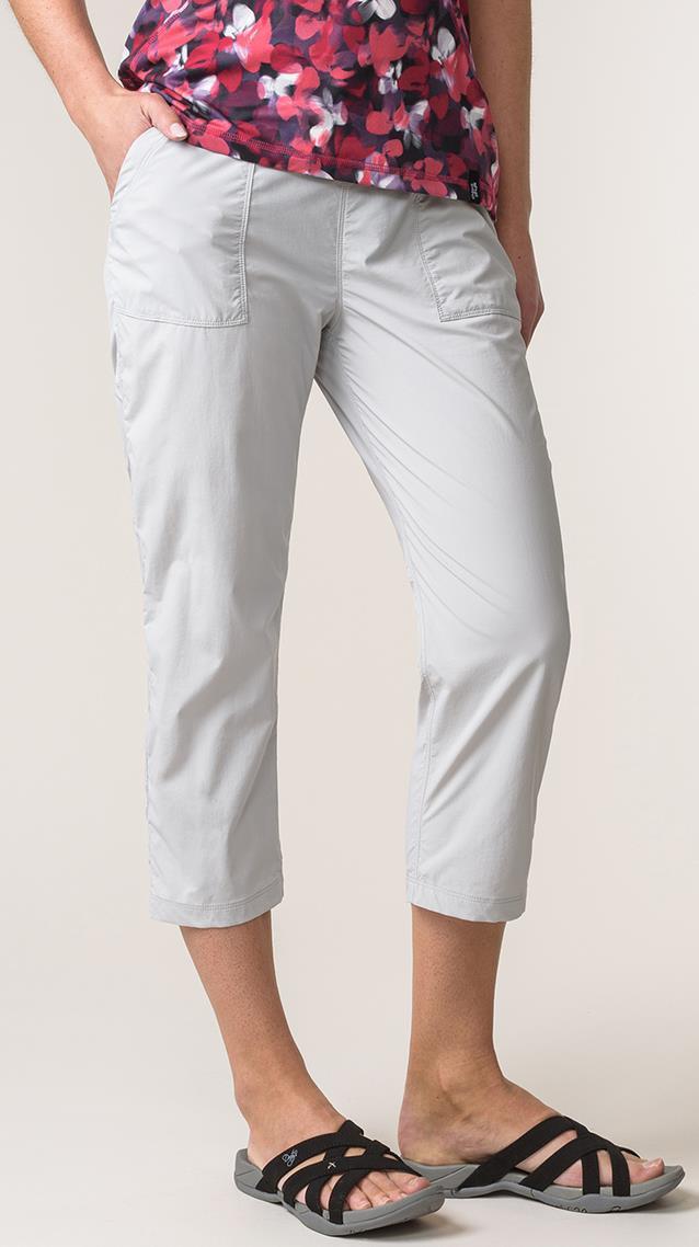 Allyson Capri Pants - Womens - Silver 2