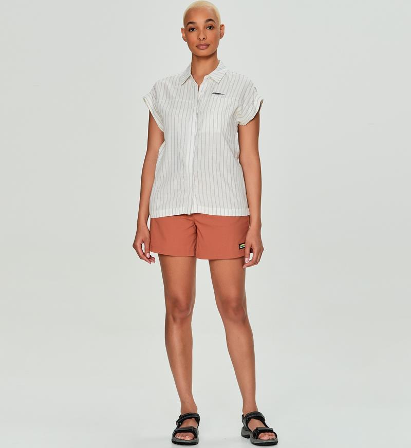 Anse SS Shirt - Womens - off white stripes 1