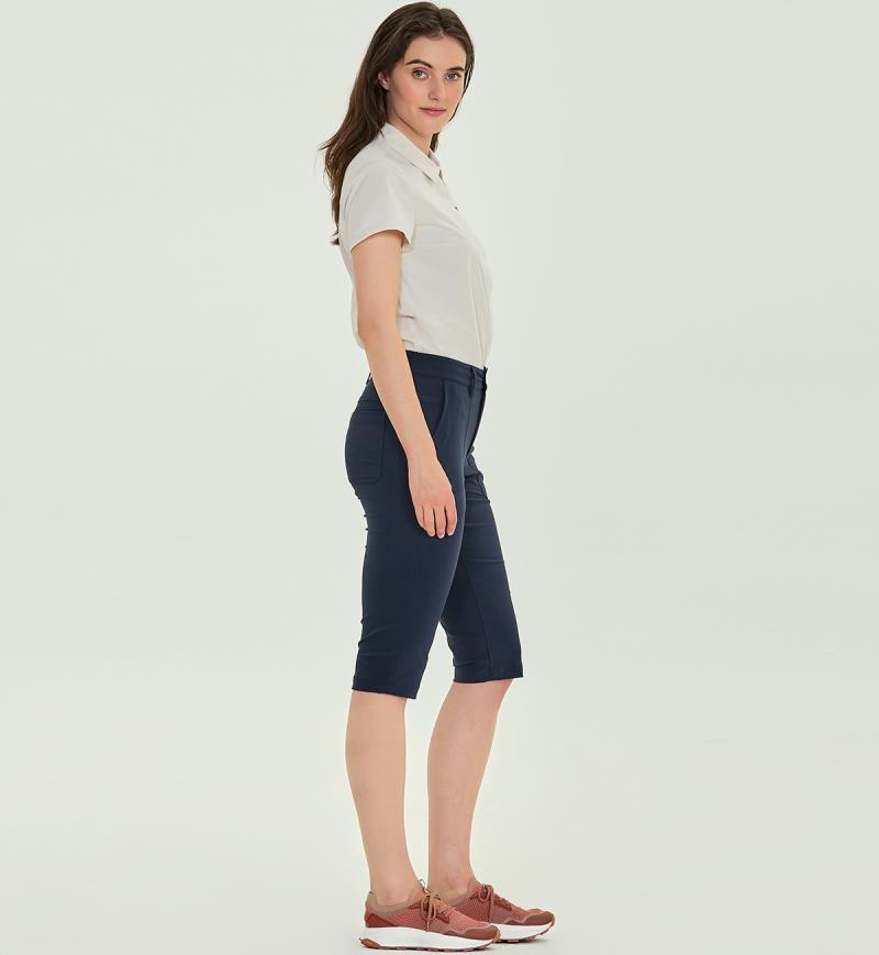 Madrid Capri Pants - Womens - Navy 3