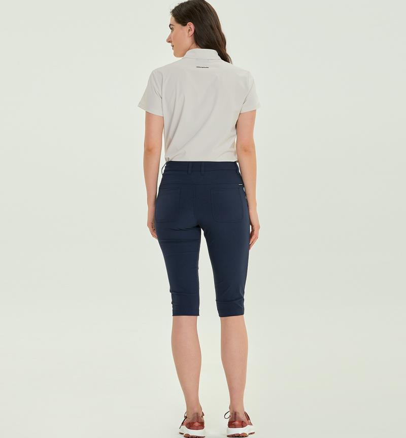 Madrid Capri Pants - Womens - Navy 4