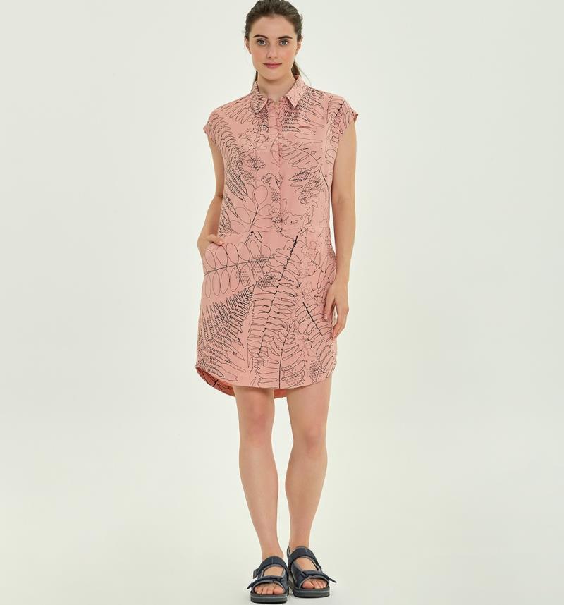 Perla Printed Dress - Womens  - Copper Pink Fern 2