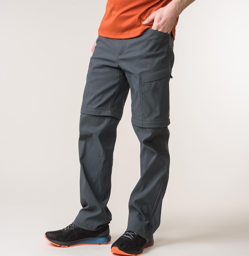 Raid Zip Off Pants - Mens - charcoal 1