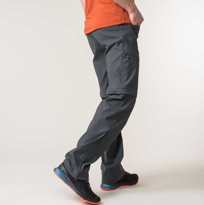 Raid Zip Off Pants - Mens - charcoal 1