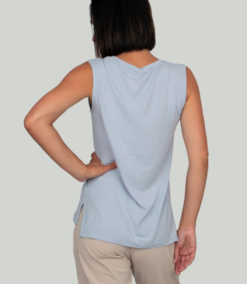 Shelly Sleeveless - Womens - Bluish Grey 4
