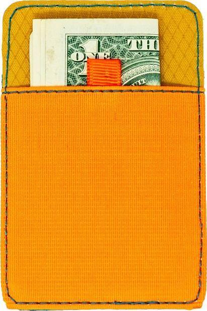 The Daily Wallet - teal / orange / lime green 1