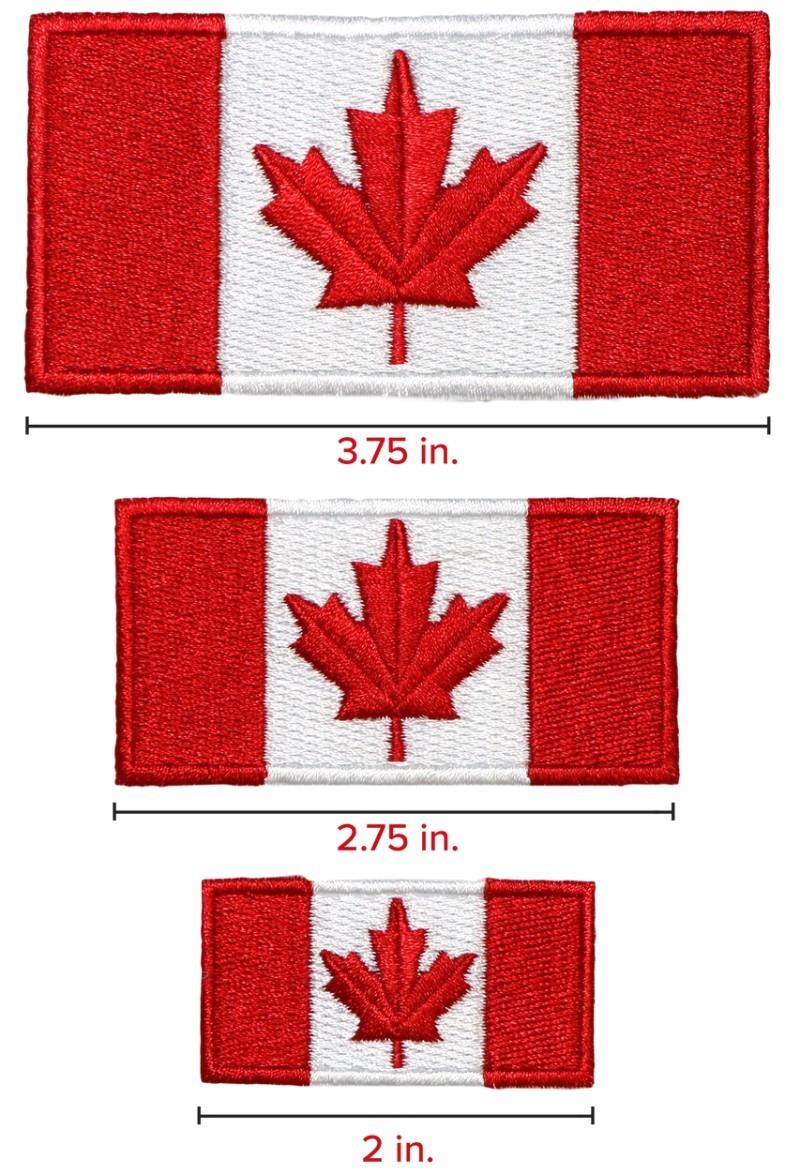Canadian Sew-On Flags - Set of 3 - not applicable 1