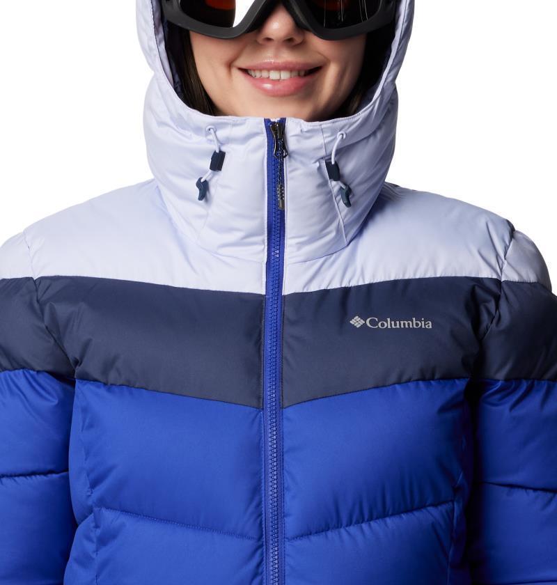 Abbott Peak II Insulated Jacket, Extended - Womens - Clematis Blue / Snowdrift / Nocturnal 10