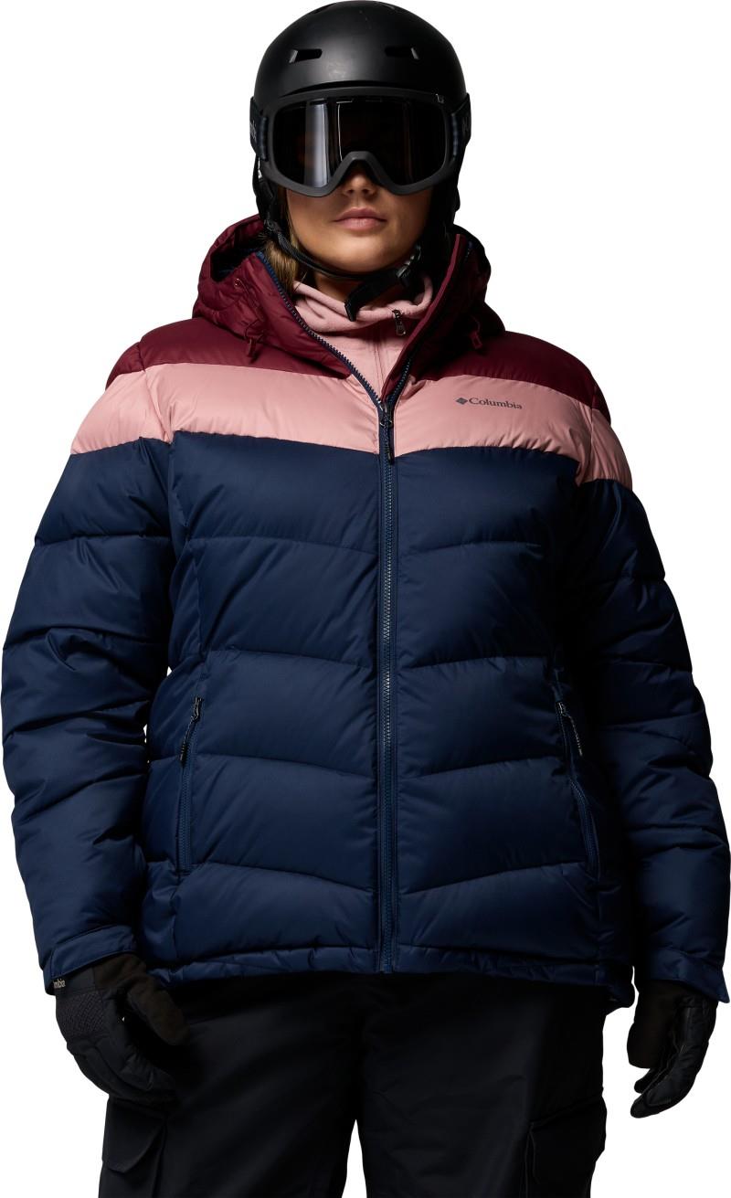 Abbott Peak II Insulated Jacket, Extended - Womens - collegiate navy / rich wine / eraser pink 1
