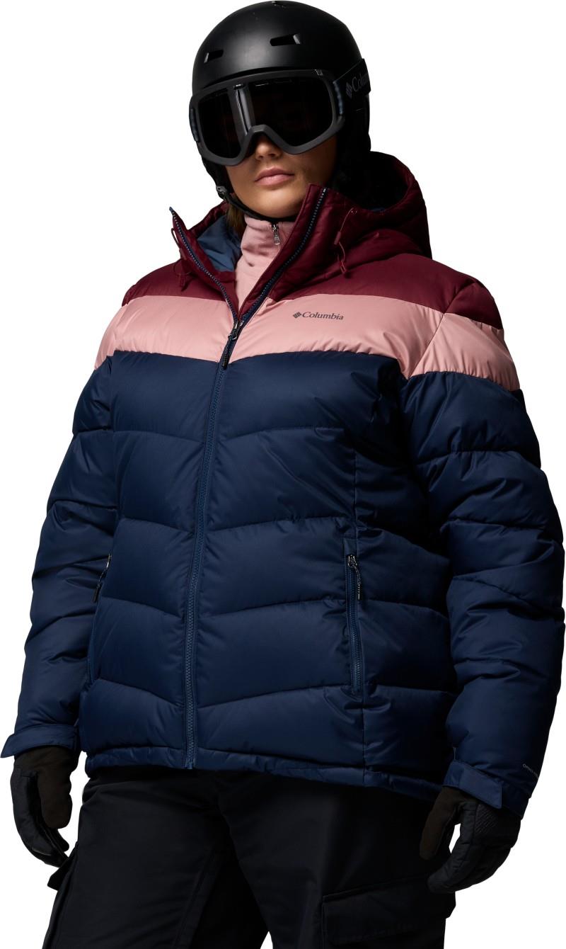Abbott Peak II Insulated Jacket, Extended - Womens - collegiate navy / rich wine / eraser pink 1