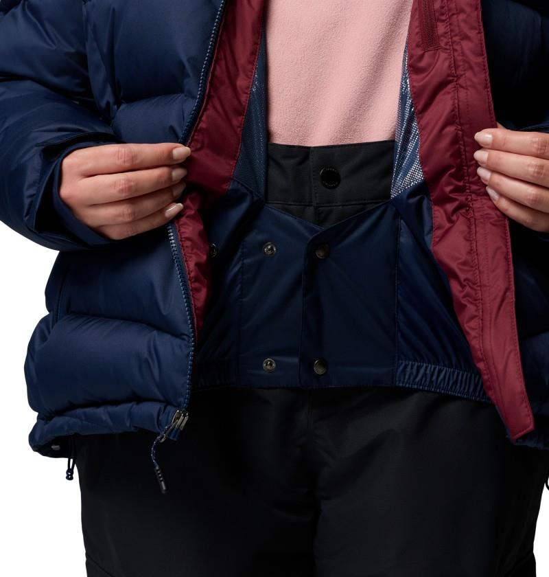 Abbott Peak II Insulated Jacket, Extended - Womens - collegiate navy / rich wine / eraser pink 1