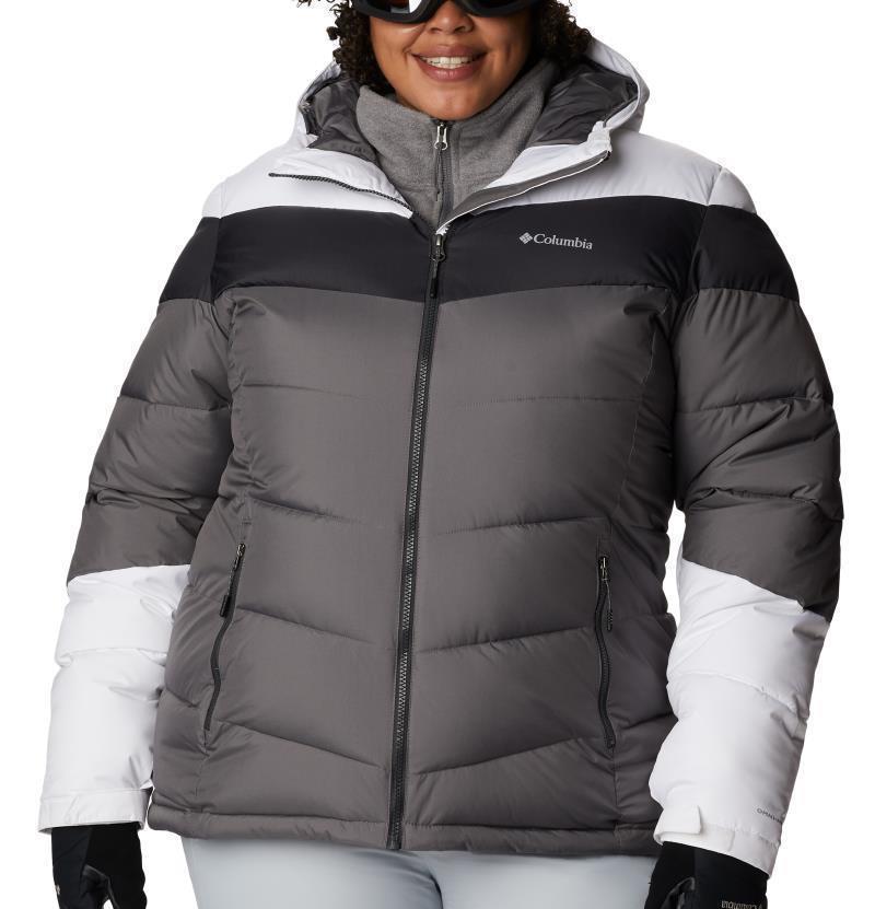 Abbott Peak Insulated Jacket - Plus - Womens - City Grey / Shark / White 2