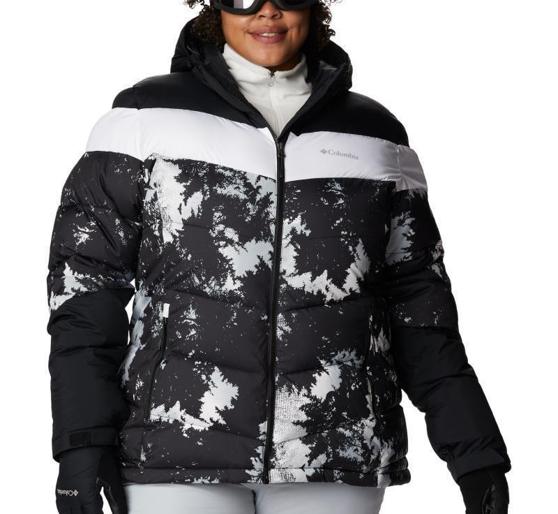 Abbott Peak Insulated Jacket - Plus - Womens - white lookup print / black / white 1