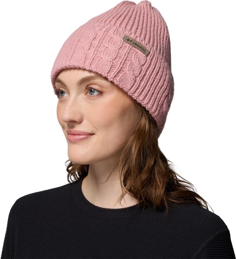Agate Pass Cable Knit Beanie - Womens - eraser pink 1