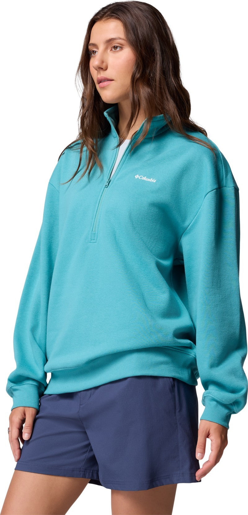 Aldermore Half-Zip - Womens - teal 1