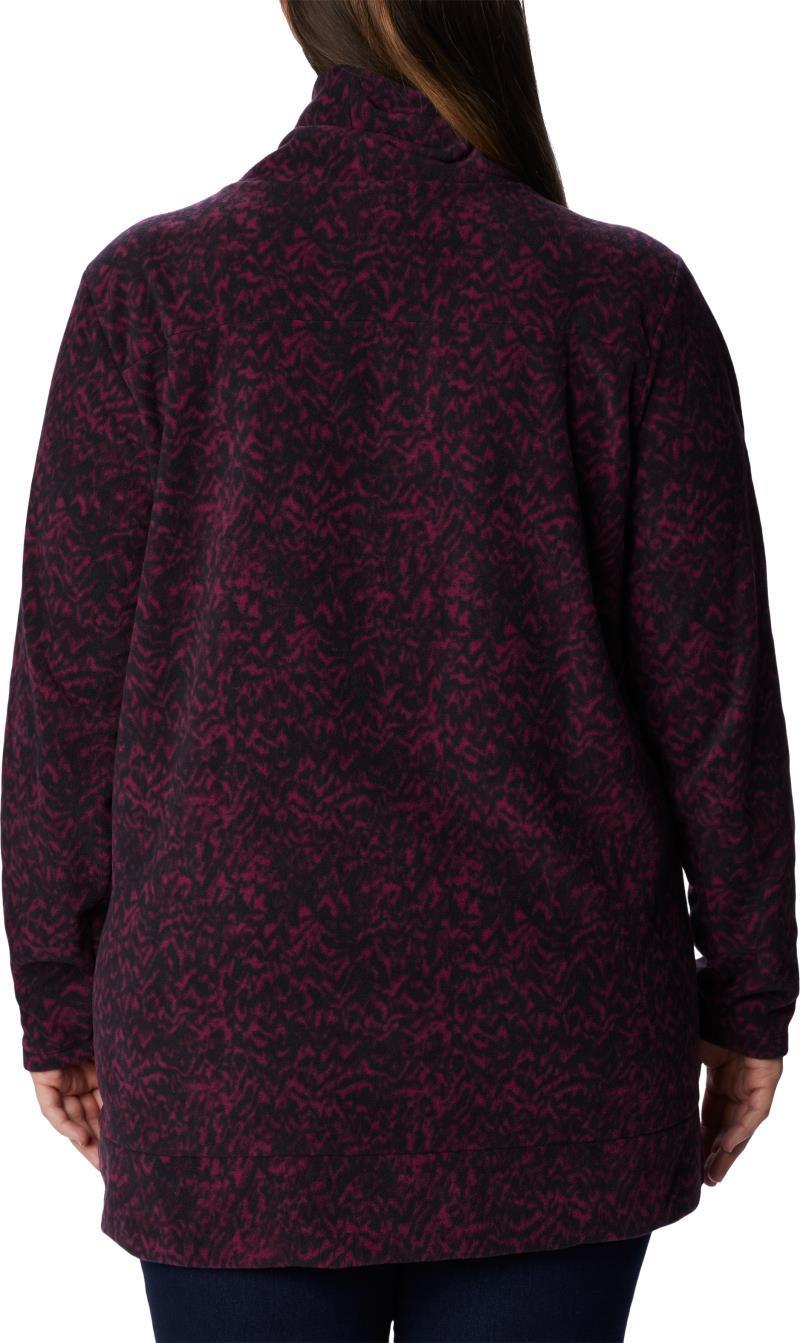 Ali Peak Fleece Tunic - Plus - Womens - Marionberry Terrain Print 2