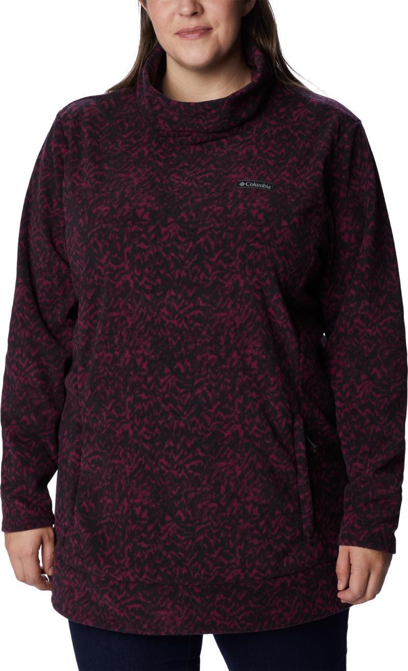 Ali Peak Fleece Tunic - Plus - Womens - Marionberry Terrain Print 3