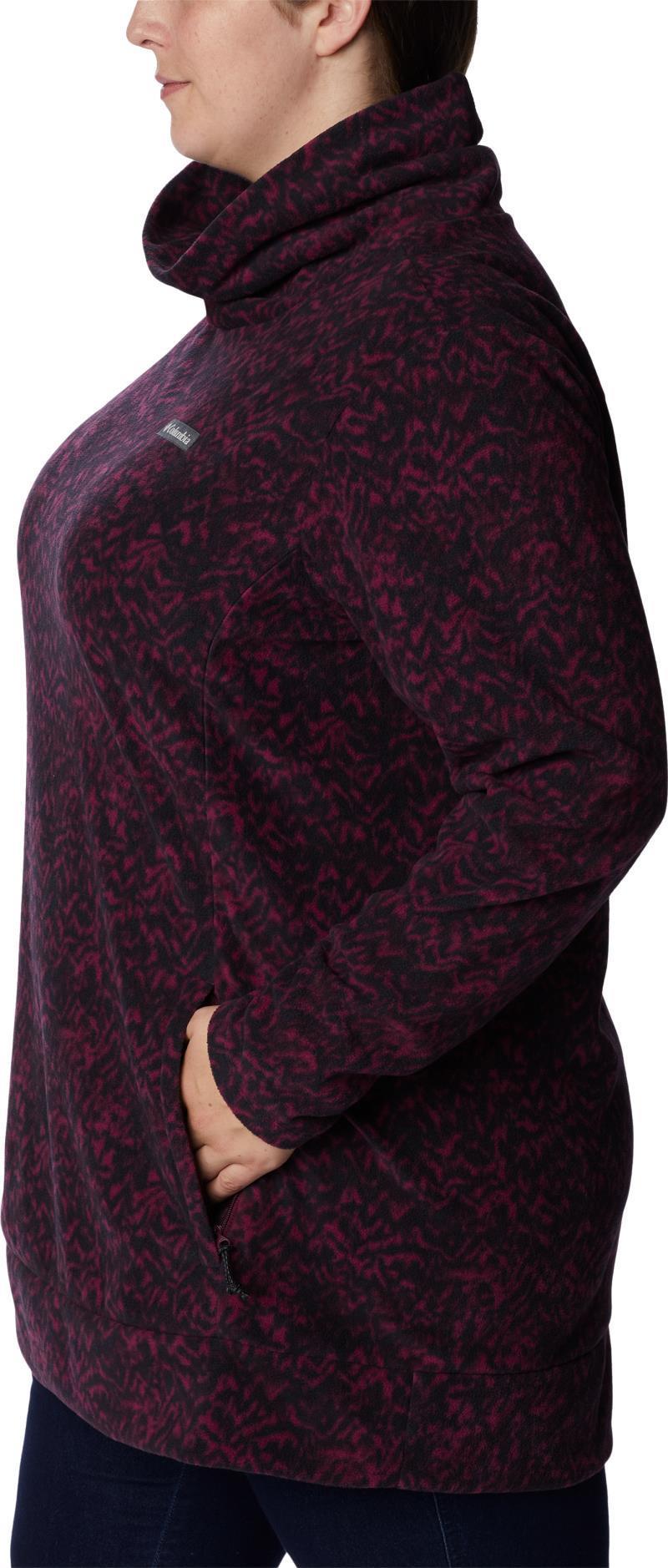 Ali Peak Fleece Tunic - Plus - Womens - Marionberry Terrain Print 4