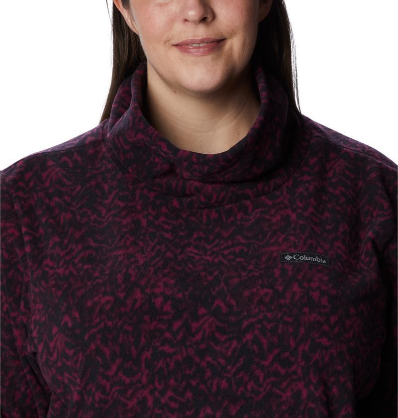 Ali Peak Fleece Tunic - Plus - Womens - Marionberry Terrain Print 5