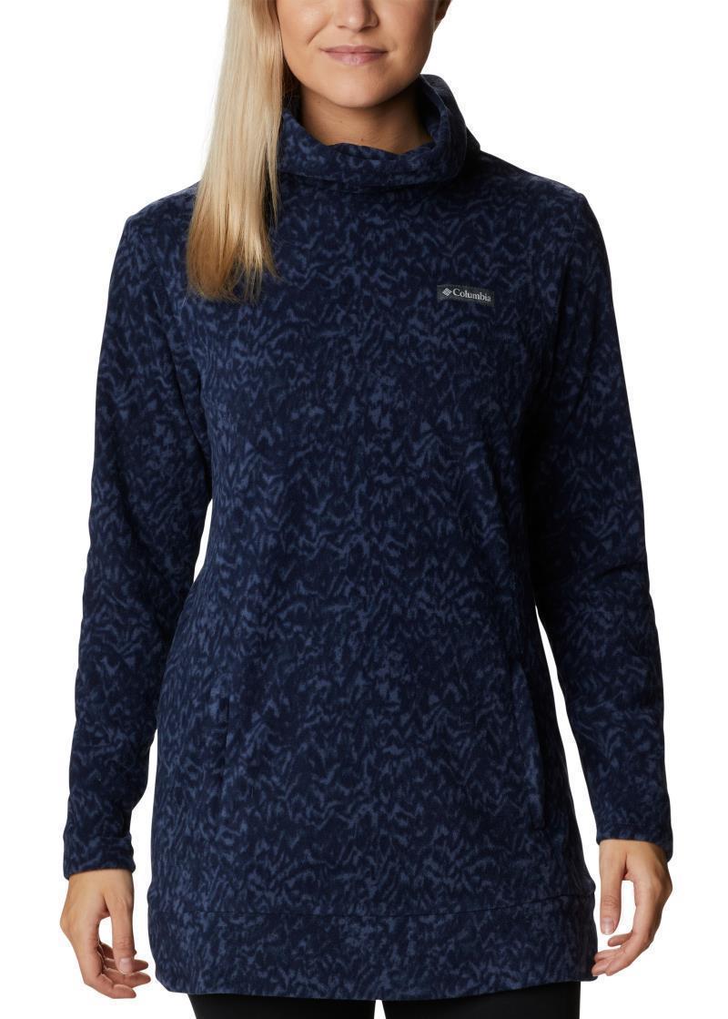 Ali Peak Fleece Tunic - Womens - Nocturnal Terrain Print 1