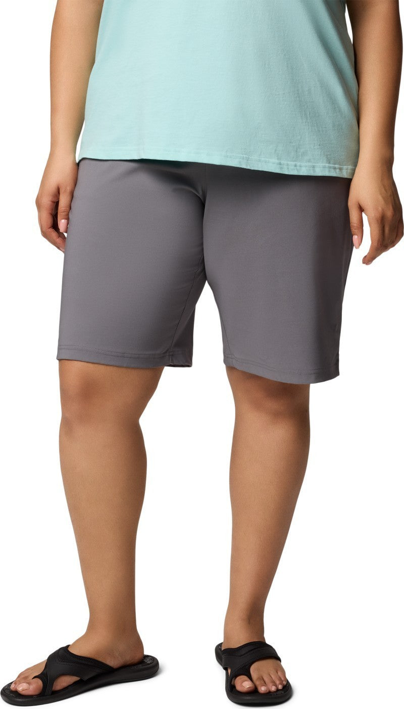 All Seasons Long Shorts, 11" Inseam, Extended - Womens - city grey 1