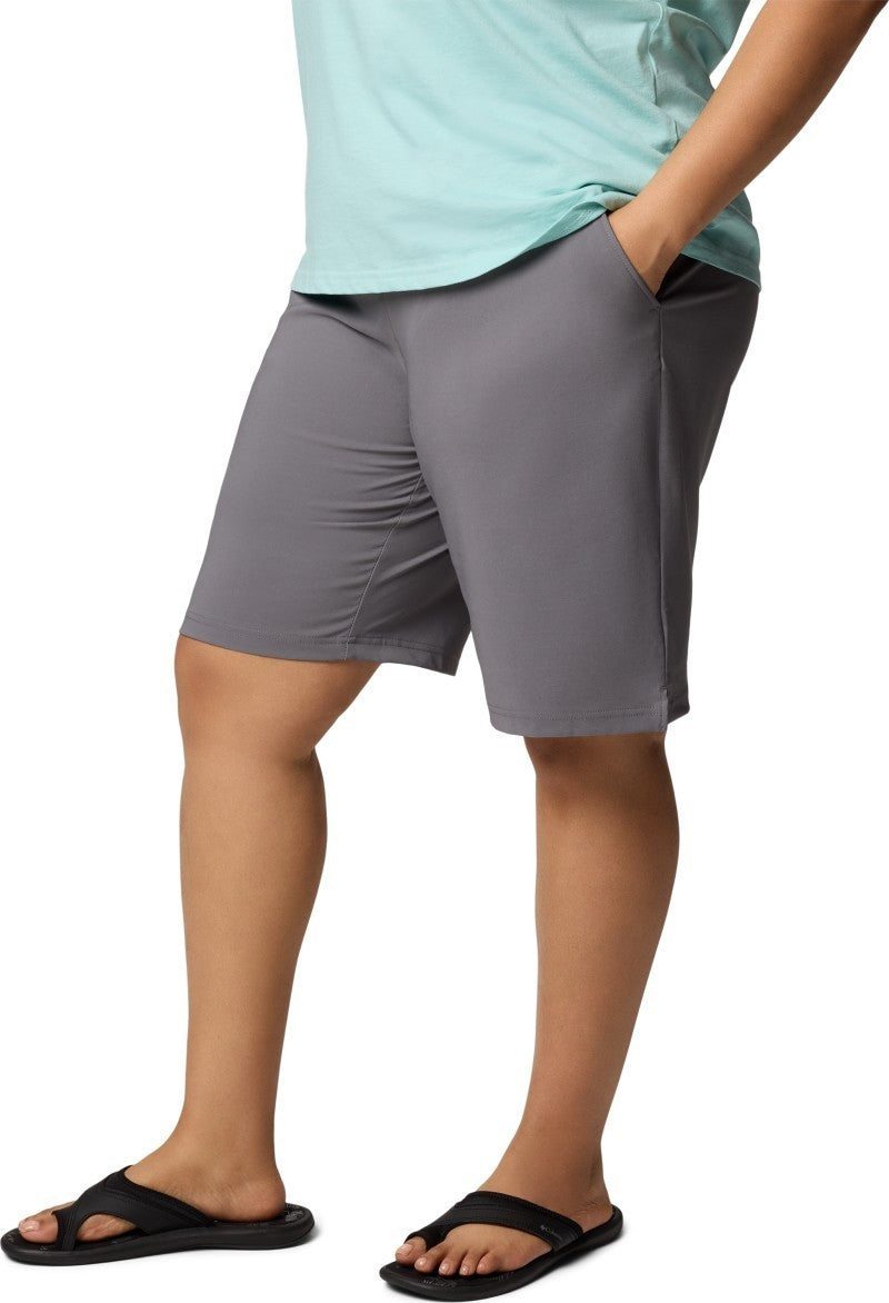 All Seasons Long Shorts, 11" Inseam, Extended - Womens - city grey 1