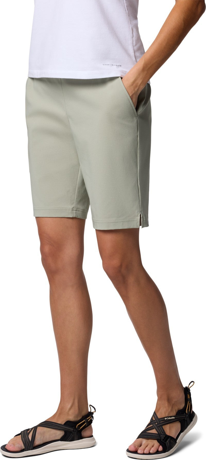 All Seasons Long Shorts, 9" Inseam - Womens - safari 1