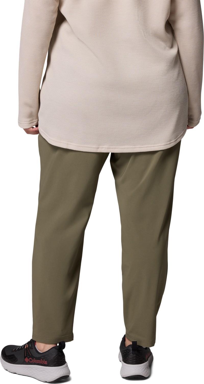 All Seasons Slim Pull-On Pants, Long, Extended - Womens - stone green 1