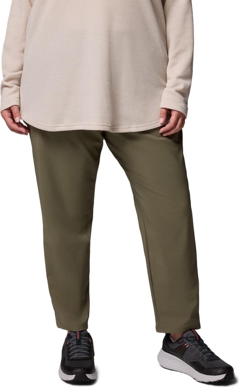 All Seasons Slim Pull-On Pants, Reg, Extended - Womens - stone green 1