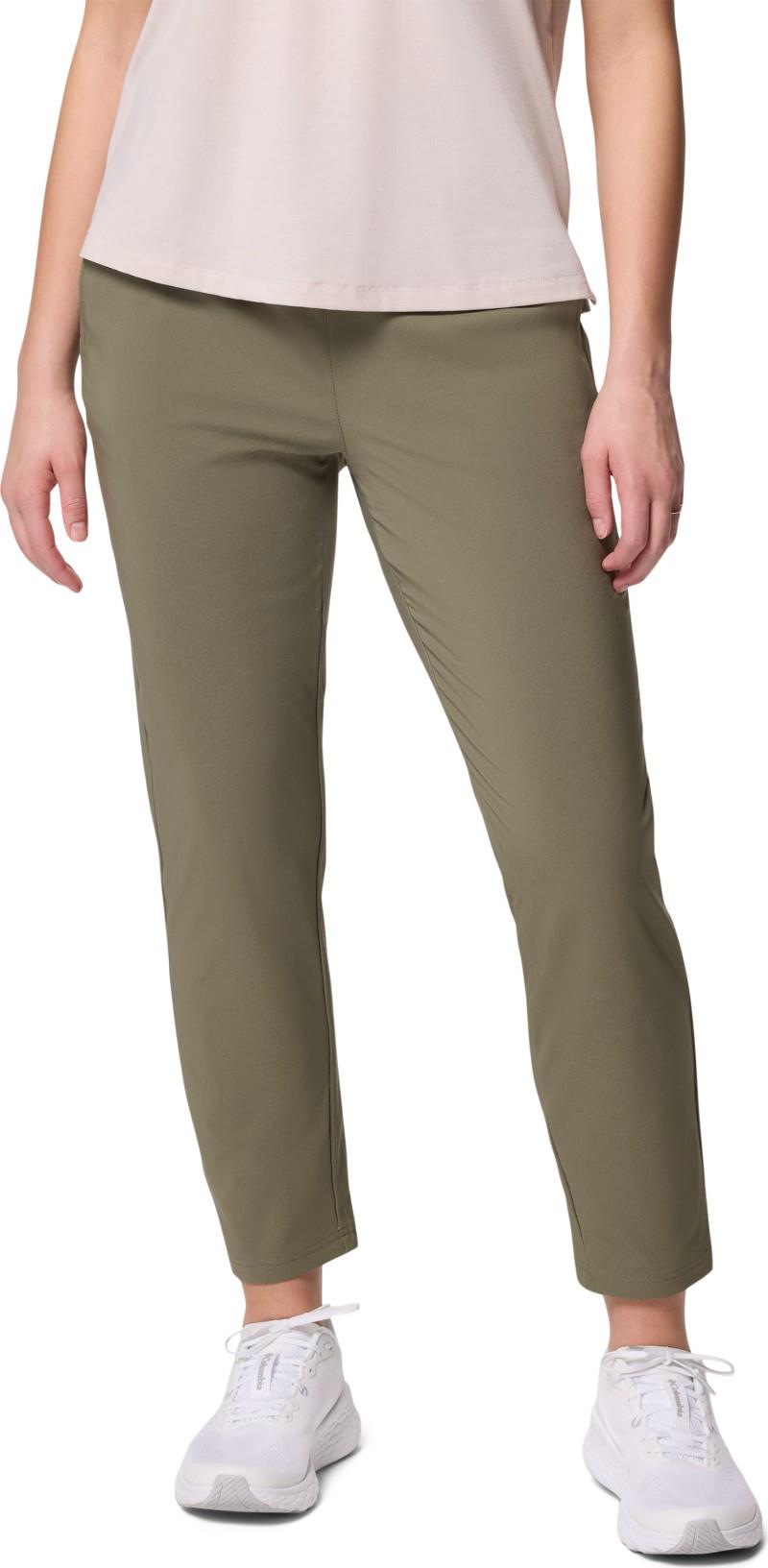 All Seasons Slim Pull-On Pants, Reg - Womens - stone green 1