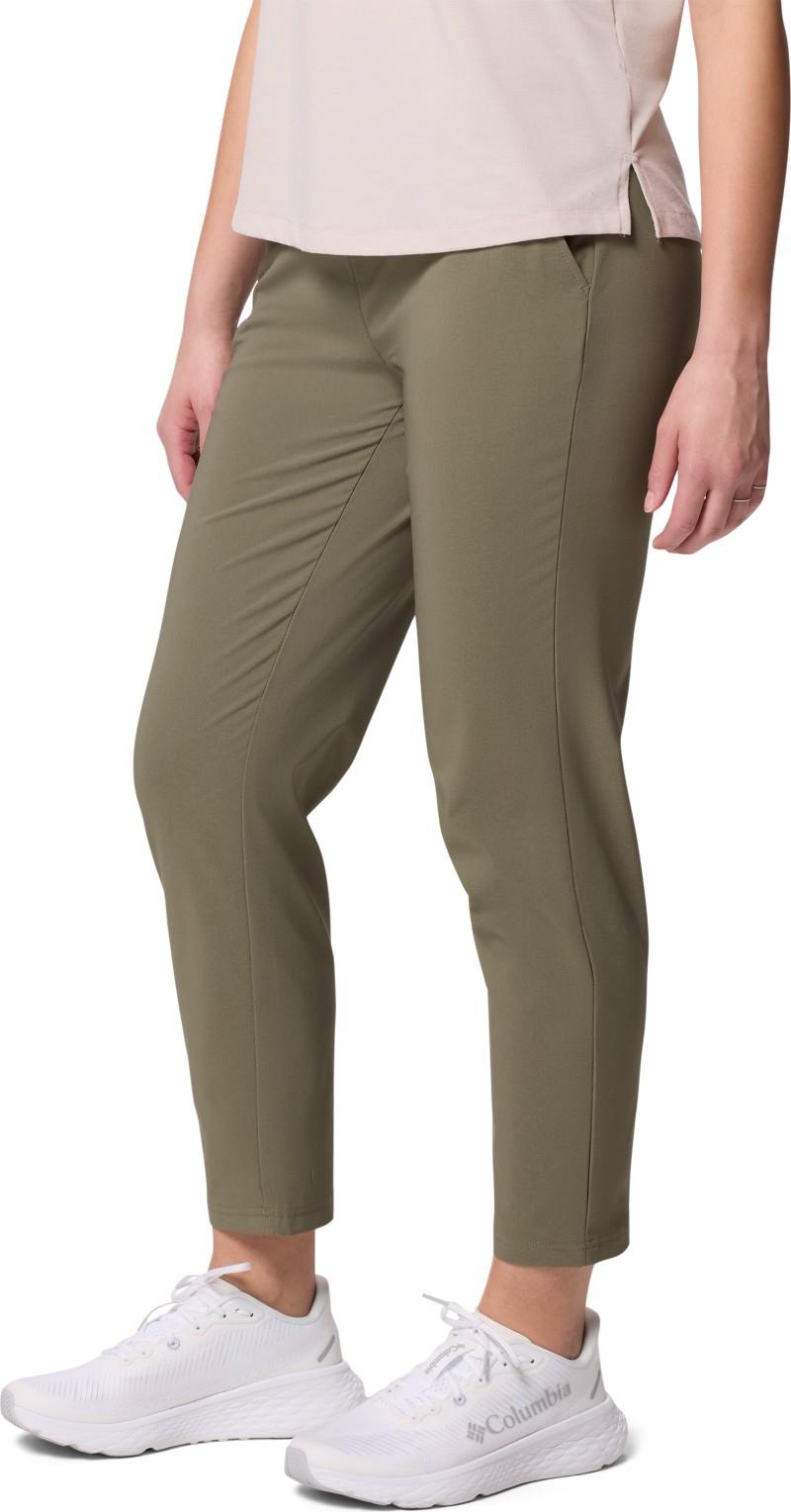 All Seasons Slim Pull-On Pants, Reg - Womens - stone green 1