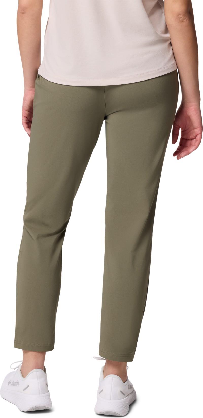 All Seasons Slim Pull-On Pants, Reg - Womens - stone green 1