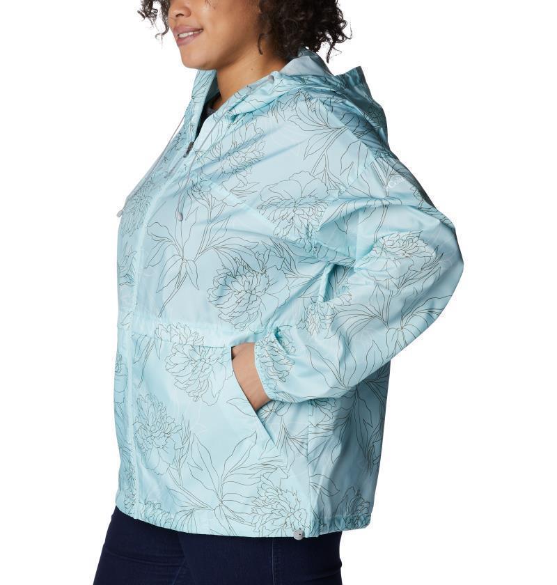 Alpine Chill Windbreaker, Extended - Womens - Icy Morn Leafy Lines 2