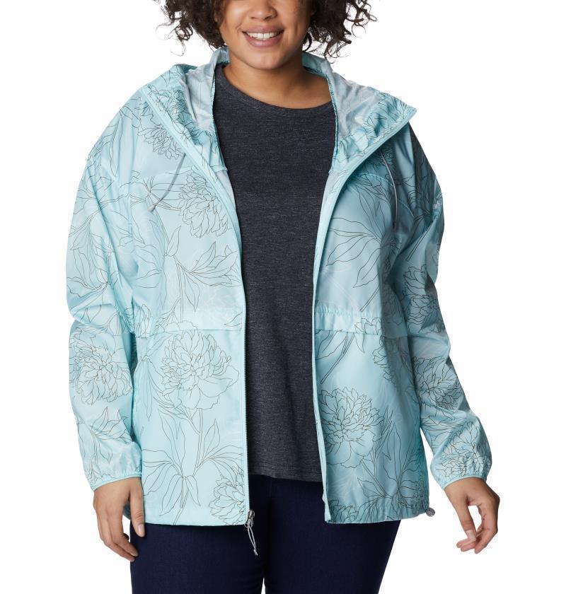 Alpine Chill Windbreaker, Extended - Womens - Icy Morn Leafy Lines 3
