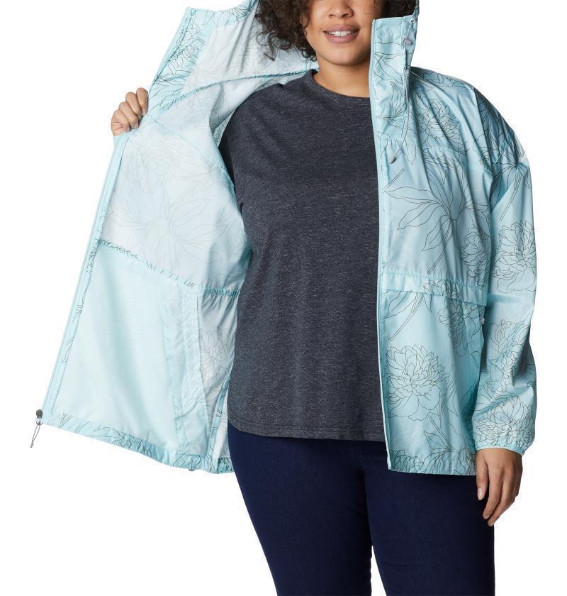 Alpine Chill Windbreaker, Extended - Womens - Icy Morn Leafy Lines 4