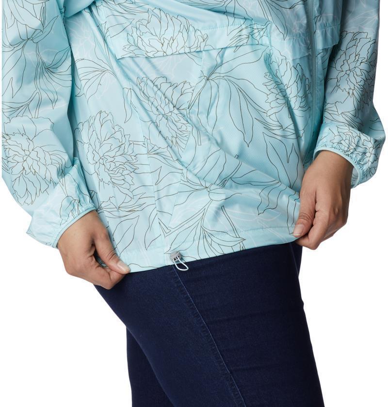 Alpine Chill Windbreaker, Extended - Womens - Icy Morn Leafy Lines 6