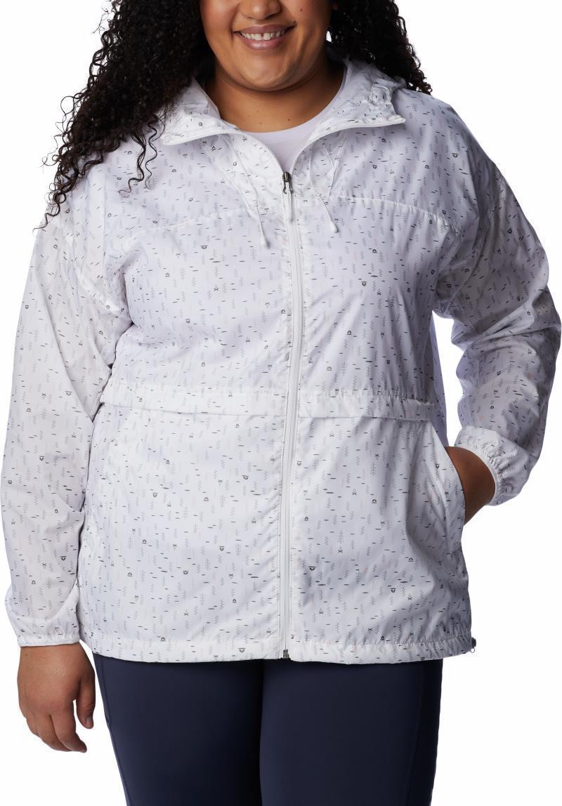 Alpine Chill Windbreaker, Extended - Womens - White Campdot Print 1
